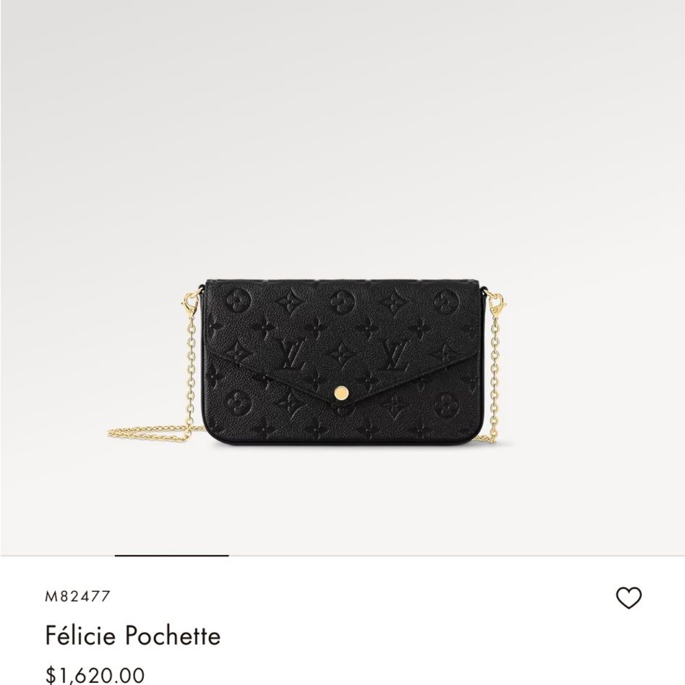 Louis Vuitton Black Félicie Pochette